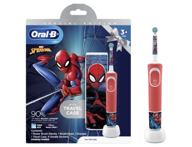 Oral-b Vitality Kids Παιδική Ηλεκτρική Οδοντόβουρτσα Spiderman Special Edition, 1τμχ