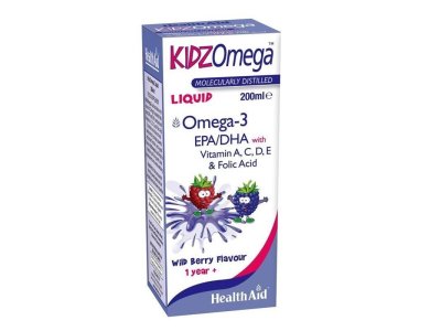 Healthaid Kidz Omega Βατόμουρο Σιρόπι, 200 ml