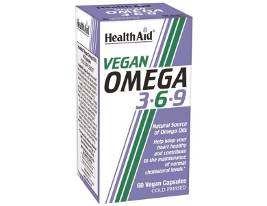 Health Aid Vegan Omega 3 6 9, Λιπαρά Οξέα Ωμέγα 3 6 9 για Vegans από Έλαιο Λιναρόσπορου, 60caps