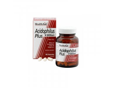 Healthaid Acidophilus Plus 4 Billion Vegetarian Capsules 30s, Προβιοτικά, φιλικά βακτηρίδια για την υγεία της