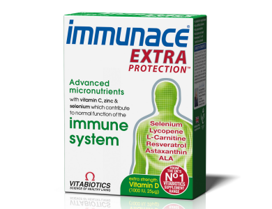 Vitabiotics Immunace Extra Protection, Συμπλήρωμα για την Ενίσχυση του Ανοσοποιητικού, 30tabs