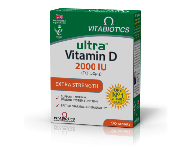 Vitabiotics Ultra Vitamin D 2000 IU D3 50mg Συμπλήρωμα Διατροφής με Βιταμίνη D3, 96tabs
