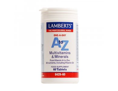 Lamberts A To Z Multi Vitamins με Όλα τα Απαραίτητα Μικροθρεπτικά Συστατικά, 60tabs