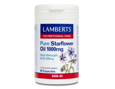 Lamberts Pure Starflower Oil (Ηigh Gla) Για το Νευρικό, το Καρδιαγγειακό & το Αναπαραγωγικό Σύστημα, 90caps