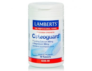 Lamberts Osteoguard Ασβέστιο & Μαγνήσιο σε Αναλογία 2 για Υγιή Οστά, 90tabs