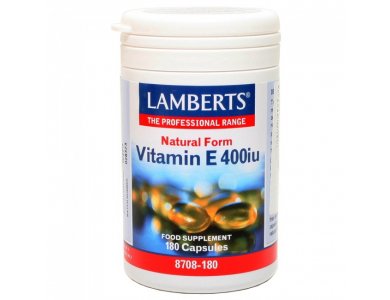 Lamberts Vitamin E 400iu Natural Form, 60caps