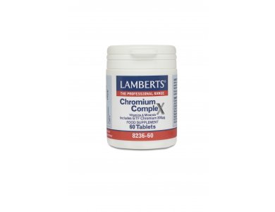 Lamberts Chromium Complex Βοηθά το Σώμα να Χρησιμοποιήσει την Ινσουλίνη, 60tabs