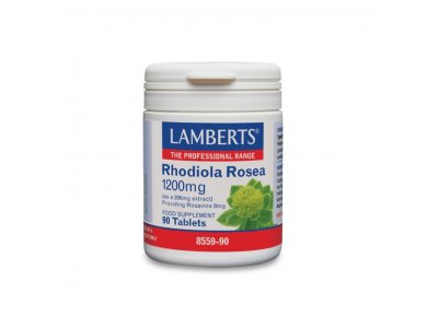 Lamberts Rhodiola Rosea Αυξάνει την Αντοχή & τη Δύναμη του Οργανισμού 1200mg, 90 tabs