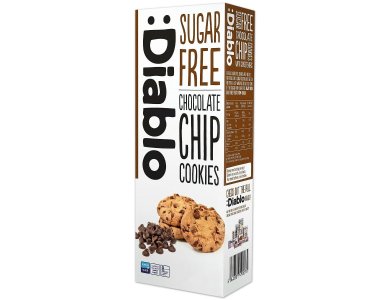 Diablo Sugar Free Chocolate Chip Cookies, Μπισκότα Chocolate Chip Χωρίς Ζάχαρη, 130gr