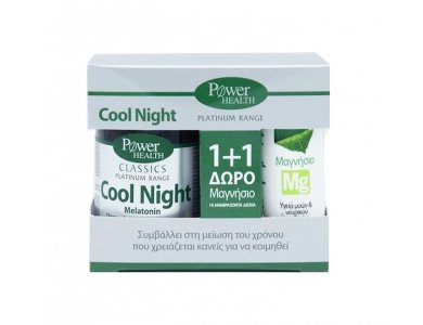 Classics Platinum Cool Night & Magnesium Συμπλήρωμα για τον Ύπνο 30 κάψουλες 10 αναβράζοντα δισκία