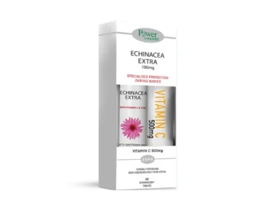 Power of Nature Promo Echinacea Extra 100mg, 20eff.tabs & Vitamin C 500mg, 20eff.tabs, 1σετ