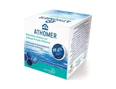 Pharma Q Athomer Φακελάκια Αλατιού για Διάλυμα Ρινικών Πλύσεων, 2,5gr x 50τεμ
