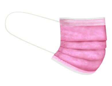 CSMED Χειρουργική Μάσκα Χρώμα Barbie Pink, Τύπου ΙIR ΕΛΟΤ 14683+AC, 1τμχ
