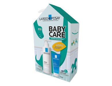 La Roche Posay Baby Care Lipikar Fluide Ενυδατικό Γαλάκτωμα  400ml, +Lipikar Gel Lavant Τζελ Καθαρισμού100ml, σετ 2τμχ