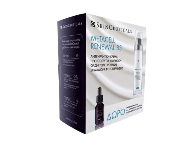 SkinCeuticals Promo Pack Metacell Renewal B3 Αντιγηραντική Κρέμα Προσώπου, 50ml & Δώρο Ορός Αντιγήρανσης H.A Intensifier Serum, 15ml