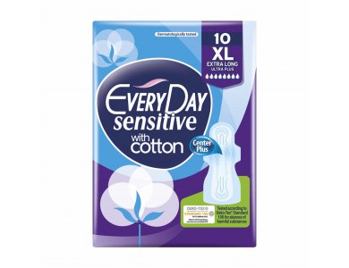 EVERYDAY, Σερβιέτες Sensitive Extra Long Ultra Plus, 10τμχ