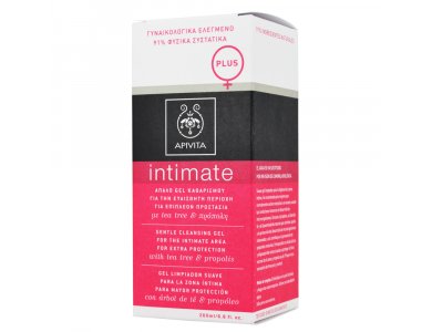 Apivita Intimate Plus Gentle Cleansing pH 4.5 Gel Καθαρισμού με Tea Tree & Πρόπολη 300ml