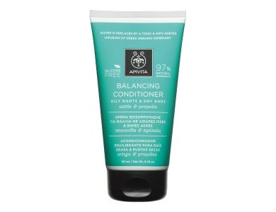 Apivita Κρέμα Εξισορρόπησης για Μαλλιά με Λιπαρές Ρίζες & Ξήρες Ακρες Τσουκνίδα & Πρόπολη 150ml