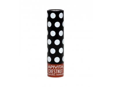 Apivita Chestnut Lip Balm με Χρώμα 4.4gr