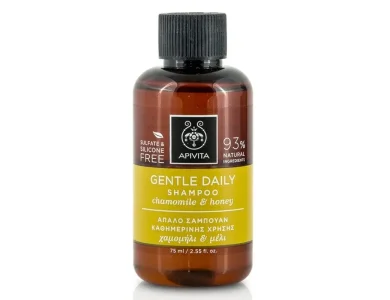 Apivita Μini Shampoo Καθημερινής Χρήσης με Χαμομήλι & Μέλι, 75ml