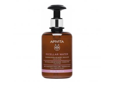 Apivita Micellar Water Καθαρισμού για Πρόσωπο & Μάτια με Τριαντάφυλλο & Μέλι 300ml