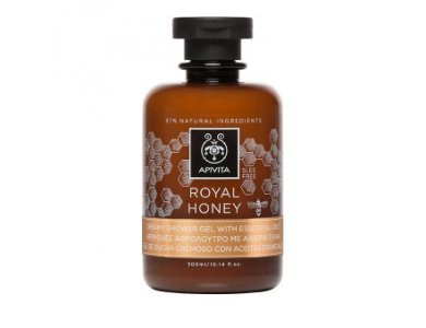 Apivita Royal Honey, Κρεμώδες Aφρόλουτρο με Aιθέρια Έλαια 300ml