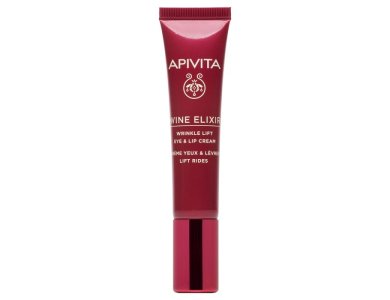Apivita Wine Elixir Wrinkle Lift Eye & Lip Cream Αντιρυτιδική Κρέμα Lifting για Μάτια & Χείλη 15ml