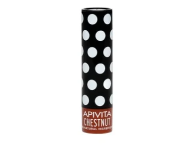 Apivita Chestnut Lip Care με Κάστανο, Ελαφριά Σοκολατί Απόχρωση, 4.4gr