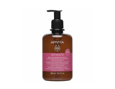 Apivita Intimate Plus Smart Pack Gentle Cleansing Gel Απαλό Gel Καθαρισμού για την Ευαίσθητη Περιοχή για Επιπλέον Προστασία, 300ml