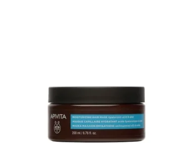 Apivita Moisturizing Hair Mask with Hyaluronic Acid & Aloe Μάσκα Μαλλιών για Ενυδάτωση με Υαλουρονικό Οξύ & Αλόη, 200ml