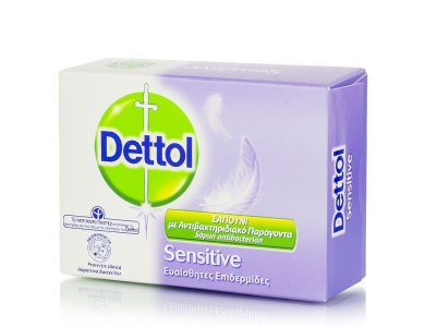 Dettol Sensitive, Αντιβακτηριδιακό Σαπούνι Για Ευαίσθητες Επιδερμίδες, 100gr
