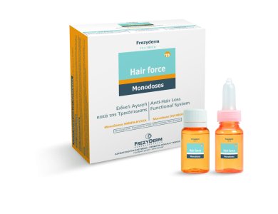 Frezyderm Hair Force Monodose Day/Night, Ειδική Αγωγή Κατά της Τριχόπτωσης για Άνδρες & Γυναίκες, 14x10ml