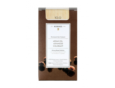 Korres Βαφή ARGAN OIL Advanced Colorant 10.0 Ξανθό Πλατίνας