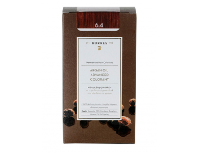 Korres Βαφή ARGAN OIL Advanced Colorant 6.4 Ξανθό Σκούρο Χάλκινο
