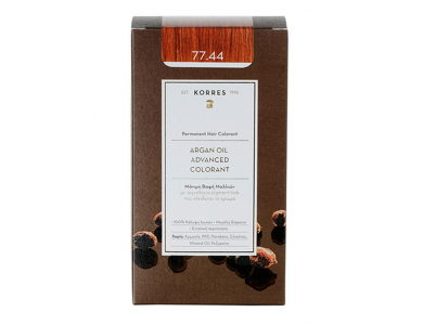 Korres Βαφή ARGAN OIL Advanced Colorant 77.44 Ξανθό Έντονο Χάλκινο