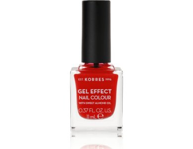 Korres Gel Effect Nail Colour No.48 Coral Red Βερνίκι Νυχιών, 11ml