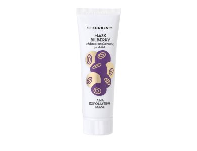 Korres Beauty Shots Premium Line Bilberry, Μάσκα Απολέπισης Προσώπου με AHA, 18ml