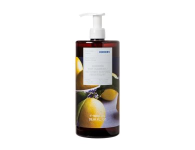 Korres Renewing Body Cleanser Aναζωογονητικό Αφρόλουτρο με Άρωμα Βασιλικός & Λεμόνι, 1000ml