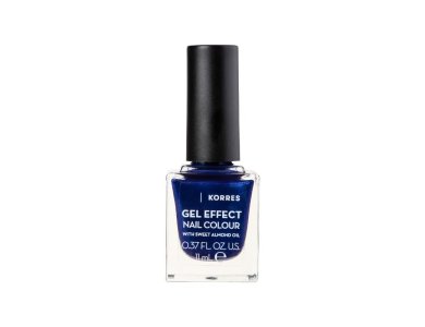 Korres Gel Effect Nail Colour Με Αμυγδαλέλαιο No 87 Infinity Blue, 11ml