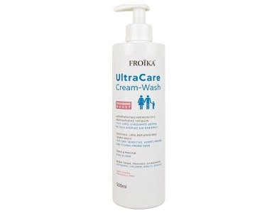 Froika UltraCare Cream Wash, Καταπραϋντικό Κρεμοντούς για Πολύ Ξηρό & Ευαίσθητο Δέρμα με Τάση Ατοπίας, 500ml