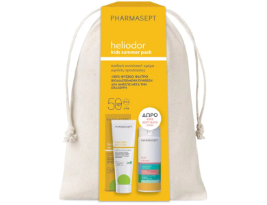 Pharmasept Promo Heliodor Kids Summer Pack, Face & Body Sun Cream Παιδική Αντηλιακή Κρέμα SPF50 150ml, +Δώρο Kids Soft Bath Παιδικό Αφρόλουτρο 250ml