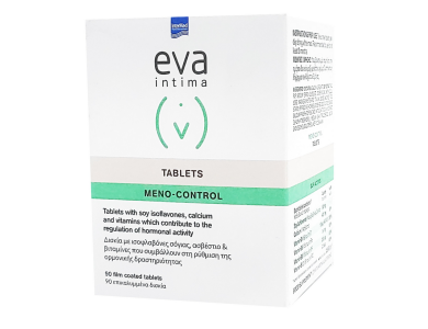 Intermed Eva Intima Tablets Meno-Control, Συμπλήρωμα Διατροφής για την Περιεμμηνόπαυση, 90tabs