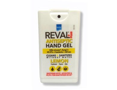 Intermed Reval Plus Antiseptic Hand Gel Lemon, Αντισηπτικό Τζελ Χεριών Λεμόνι, 15ml
