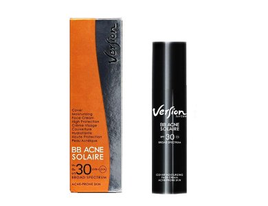 Version Derma BB Acne Solaire Cover Moisturizing Face Cream for Acne Prone Skin SPF30, Ενυδατική Καλυπτική & Α