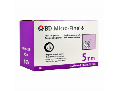 BD Micro-fine Βελόνες πένας 0,25 x 5mm 100 τεμάχια