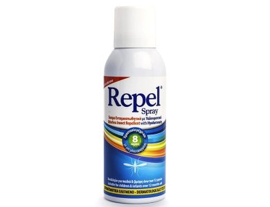 Unipharma Repel Spray, Άοσμο Εντομοαπωθητικό Spray με Υαλουρονικό, 150ml