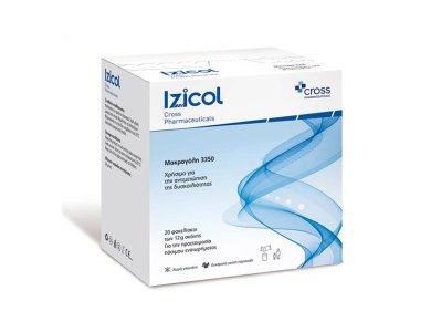 Cross Pharmaceuticals Izicol Βοήθημα με Μακρογόλη 3350 για την Αντιμετώπιση της Δυσκοιλιότητας, 20x12gr