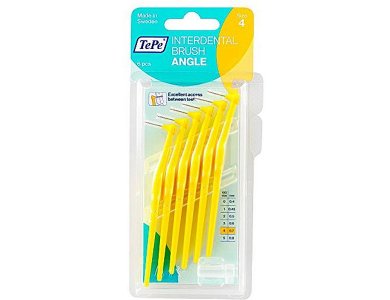 TePe International Brush Angle No.4 Κίτρινο 0.7mm 6 τεμάχια