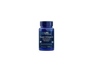Life Extension Super Omega-3 Ιχθυέλαιο EPA/DHA With Sesame Lignans And Olive Fruit Extract, 60 μαλακές κάψουλες