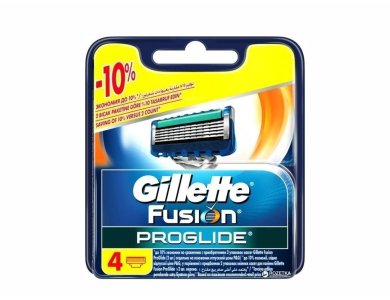 Gillette Fusion PROGLIDE, Ανταλλακτικές Κεφαλές Ανδρικής Ξυριστικής Μηχανής, 4τμχ